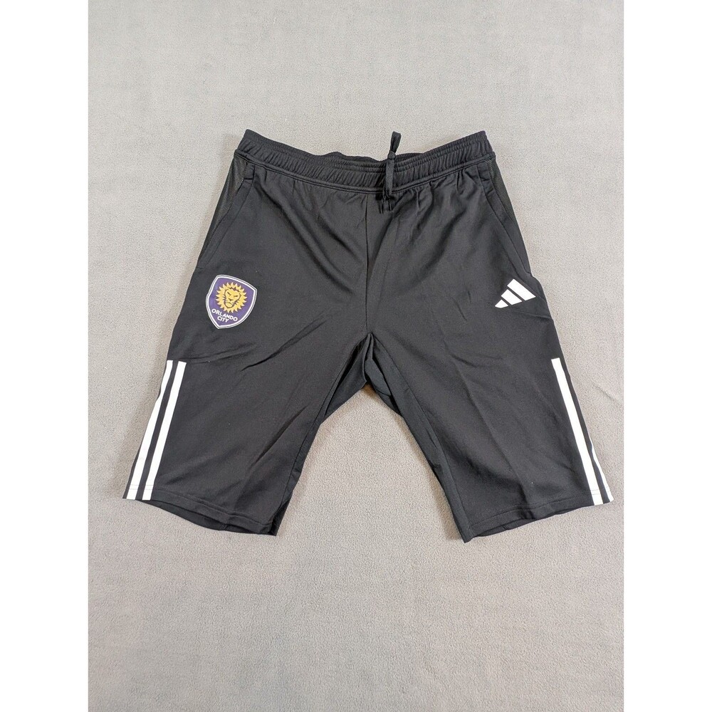 NWT Adidas Orlando City SC MLS AEROREADY Soccer Shorts Black Men's L H23408